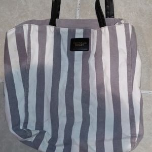 Victoria's Secret white and gray stripes